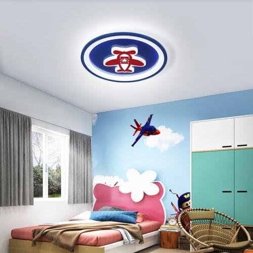 New 45cm Pink/Blue boys Girls room LED chandelier For Childrens room led techo fixtures Modern chandelier home light fixtures