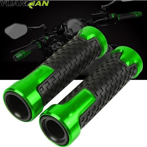 Motorcycle Hand Grips 7/8" 22mm CNC Aluminum Rubber Gel Handle Grip for Kawasaki Z1000 Z1000SX 2005 - 2015 2016 2017 2018 2019