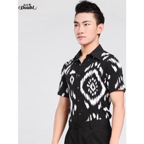 Latin dance costumse long sleeves latin dance tops for men latin dancing jackets S-3XL