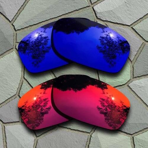 Violet Blue&Violet Red Sunglasses Polarized Replacement Lenses for Oakley Fives Squared