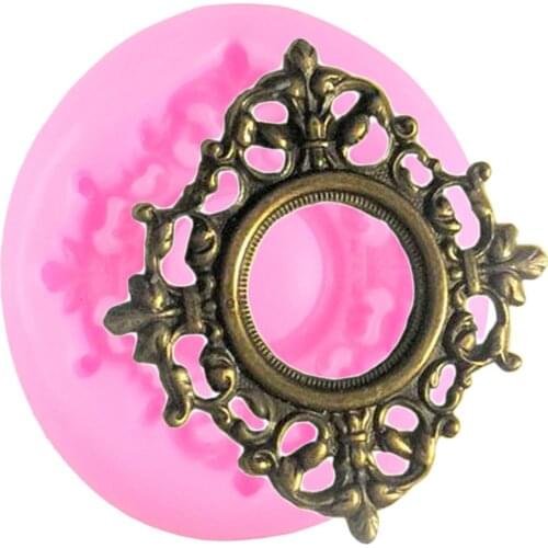 Frame Cake Border Lace Silicone Molds Cupcake Topper Fondant Cake Decorating Tools Polymer Clay Candy Chocolate Moulds