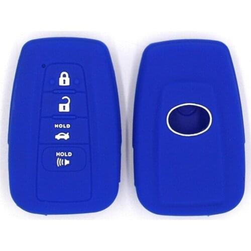 Silicone Key Case For Toyota Camry CHR Corolla RAV4 Avalon Land Cruiser Prado Prius Remote Fob Cover 2018 2019 2020 Accessories