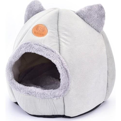 Foldable Pet Dog Cat Tent House Kennel Winter Warm Nest Soft Sleeping Pad Animal Puppy Cave Sleeping Mat Nest Kennel Pet Supply