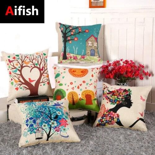 Modern Linen Pillow Custom Bedside Cushion Living Room Home Lunch Break Pillow Home Sofa Cushion Pillowcase Decoration TM932-4