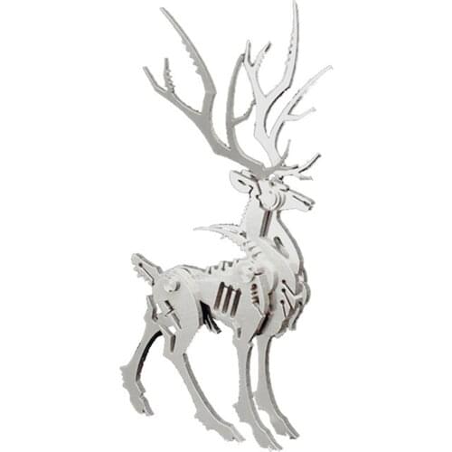 Steel Warcrafts 3D Metal Puzzle Set Manually Assemble Animal Models with High Difficulty for Adults Kids Gift Collection E7
