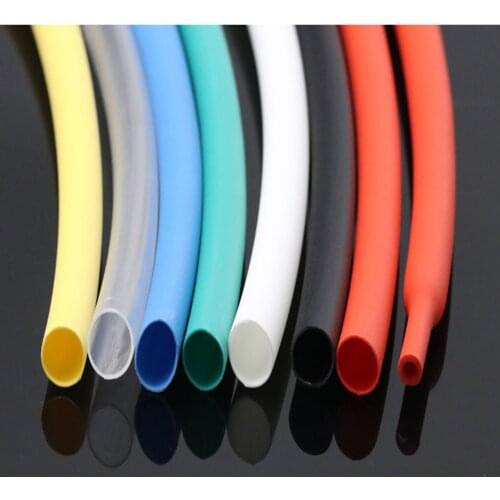 3.2mm Diameter Adhesive Lined 3:1 Heat Shrink Tube Dual Wall Glue Wrap Wire Waterproof Black/Red/Yellow/Green/Blue/White/Clear