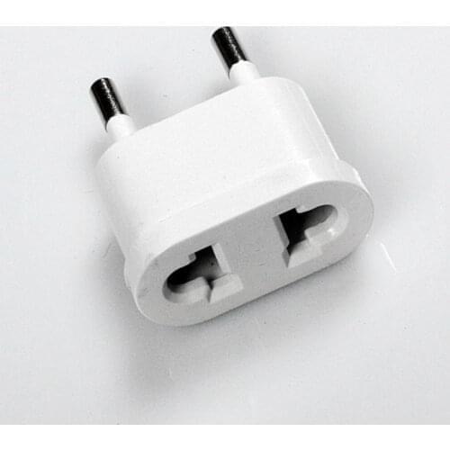 US (USA) To EU (Europe) 250V AC 10A 2200W Travel Charger Wall AC Power Plug Adapter for USA Converter White