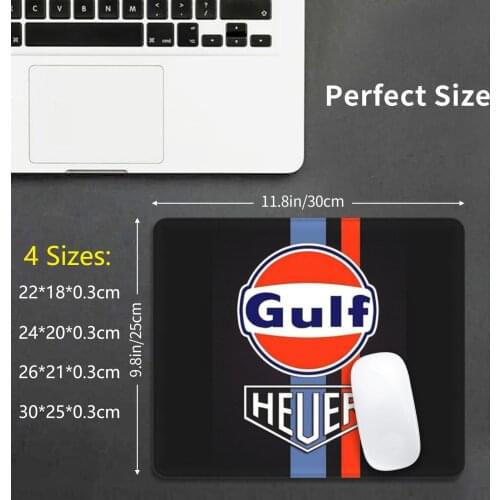 Kjhacjkh Knacsuoih Gulf Klcm Vintage Kcas Mouse Pad DIY Print Racing Gulf Car Motorsport Oil Gas Gt40