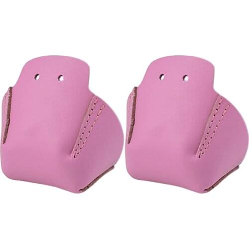 1 Pair Roller Skates Toe Cap Guards Protectors PU Roller Skate Cap with 4 Holes Toe Cap Guard Protectors