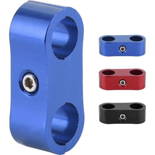 Gasoline hose hose clamps 4AN Hose Separator Clamp Clip Fuel Oil Pipe Connector Adapter Aluminum Alloy Tube Fitting Auto Parts