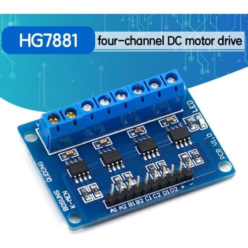 HG7881 4-Channel DC Stepper Motor Driver Controller Board for Arduino