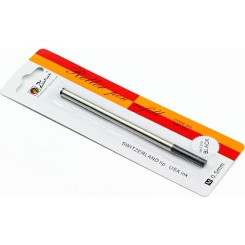 LOTS OF 5 PCS PICASSO REFILLS FOR ROLLER BALL PEN 0.5MM POINT BLACK INK