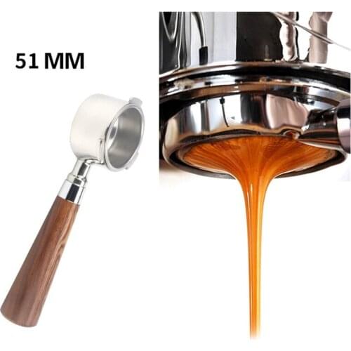 51mm Bottomless Portafilter 3 Ears for Delonghi Espresso Machines EC0680 and EC0685 with 1 Cup Filter Basket Included