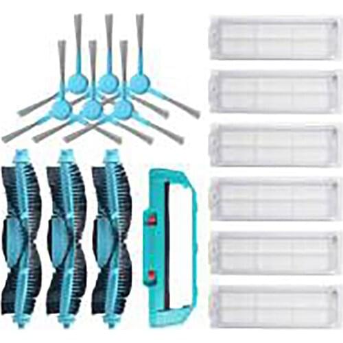 Side Brushes Main Roller Brushes Filter for Conga 3490 Sweeping Robot Vacuum Cleaner Parts Mop Cloth Comb Main Brush Cover