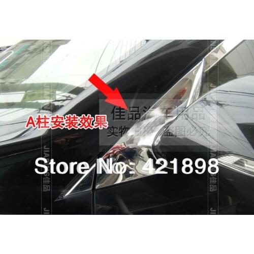 For Kia Sportage 2010 2012 2013 2014 2015 ABS Chrome MIRROR BRACKET A Pillar window cover