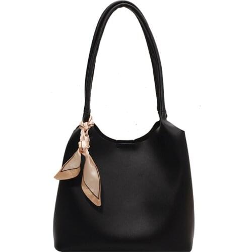 New Fashion Womens Bags Handbags Solid Color Silk Scarf Shoulder Bag PU Leather Diagonal Bags Small Square Bag Ladies Tote Bag