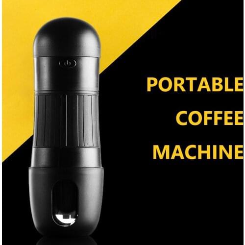 Portable Capsule Coffee Machine Electric Coffee Powder Brewing Mini Car Automatic Hand Brewing American K-cup Dual-use Cafe Tool