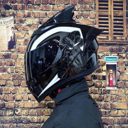Full Face Multiple Colour Lens Helmets Motorcycle Motocross Cascos Para Moto Unisex Kids Mans Fast Racing Helmet Safety Dot