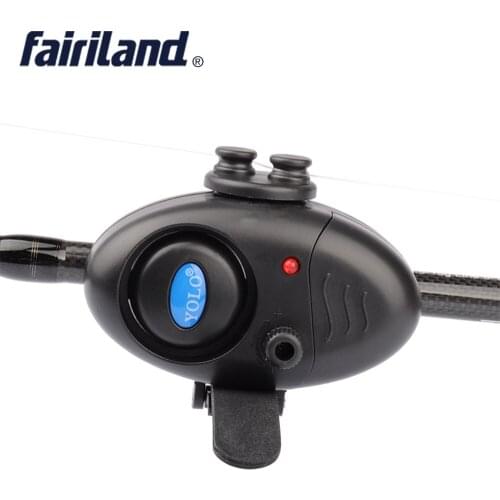 2 pcs lot Fishing Alarms with LED light Adjustable sound volume Fish Bite Alarms Adjustable-soft-belt Design
