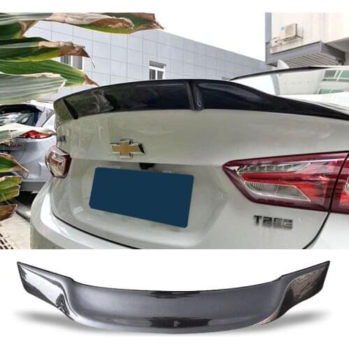 Car Trunk Spoiler Carbon Fiber FRP Auto Rear Trunk Wing R Style Accessories Spoiler For Chevrolet Malibu 2006-2019