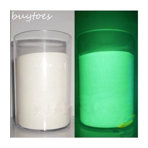 White color Luminous powder phosphor powder 100g/bag,decorating material,Glow Powder Paint Glow Green light
