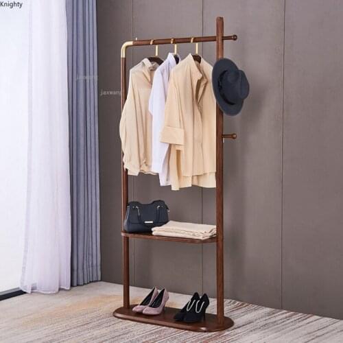 Bedroom Hallway Floor Hangers Solid Wood Apartment Hotel Coat Racks Creative Porch Home Furniture Living Room Clothes Rack Stand