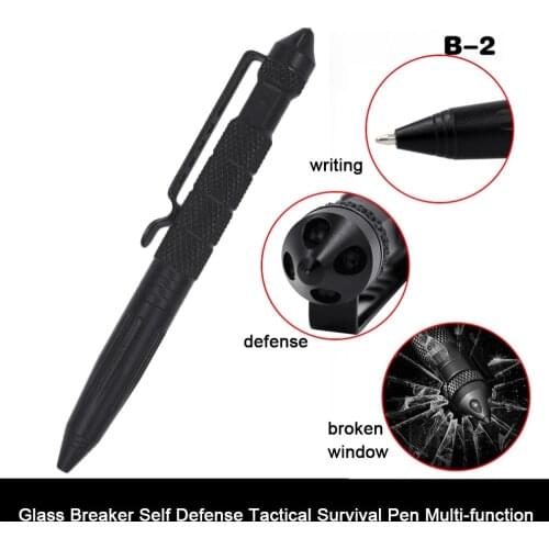 Practical Tactical Pens Glass Breaker Self Defense Tactical Survival Pen Multi-function Camping Tool for Writing