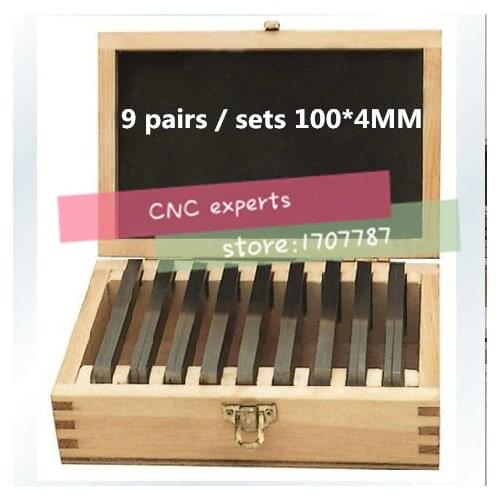 100x4mm 9pairs precision parallel set, Parallelism: 0.005mm, parallel bock set