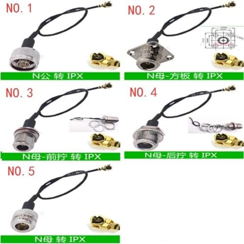 15cm 1pcs U.FL to N connector pigtail N Male/female elbow straight N to IPX adapter cable for EC25 EP06 MC7430 SIM5230 SIM7600