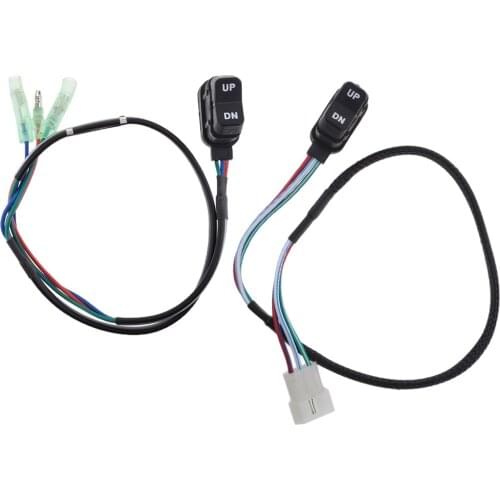 2Pcs Outboard Remote Control Trim Tilt Switch For Outboard Models, Material: Metal + Plastic