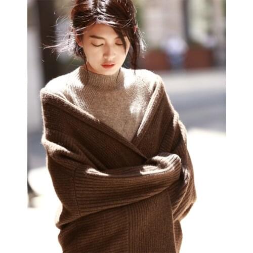 2020 moda mujer Autum Women Elegant Slim Pullover Basic Knitted Yak Cashmere Sweater truien dames swetry pulover feminino ropa