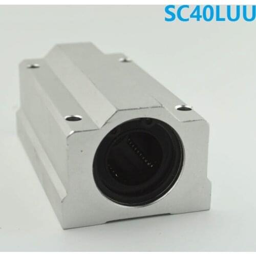 4pcs/lot SC40LUU SCS40LUU long type linear case unit linear ball bearing block for 40mm linear shaft CNC router parts