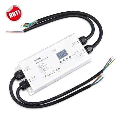 4CH Constant Voltage Waterproof DMX512 & RDM Decoder D4-WP