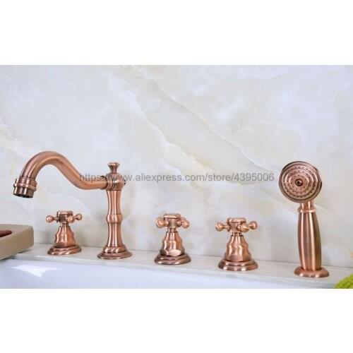 Bathtub Faucet 5 pcs widespread Roman tub shower Faucet bathtub Mixer tap Deck mounted Btf222