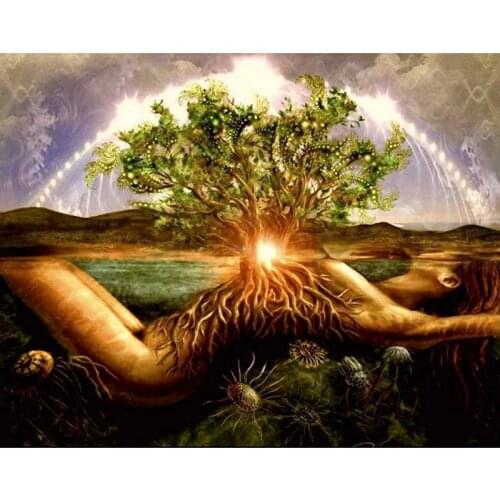 DIY Diamond Painting Cross Stitch 5D Diamond Embroidery Tree of Life Full Square/ Round Diamond Mosaic Kit Pictures of Rhineston