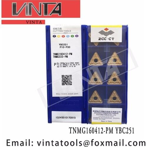 Free shipping high quality 10pcs/lots YBD152 YBD102 YBC251 TNMG160412-PM cnc carbide turning inserts