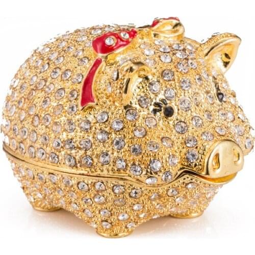 FLETCHER brand metal material Lovely Pig for Home Decor