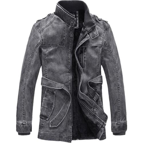 Brand Mens Long Leather Jacket Coat Male Winter 4XL Retro Long PU Fur Motorcycle Jacket Men Coat Jackets Man BG4G2