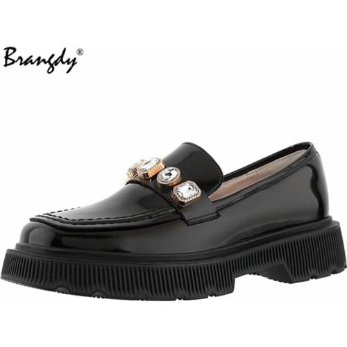 Brangdy Brand Platform Chunky Cow leather High Heels Women PumpsPunk Cosplay Goth Fashion High Quality Shoes size 42