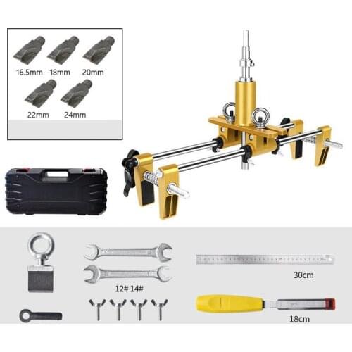 Woodworking Door Lockhole Slotting Machine Doorlock Mortising Template Jig Locksmith Door Opener Mortiser 16.5/18/20/22/24MM