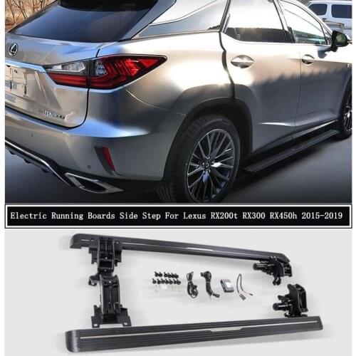 Electric Motor Automatic Switch Closed Running Boards For Lexus RX200t RX300 RX450h 2015-2019 Side Step Bar Pedals Nerf Bars