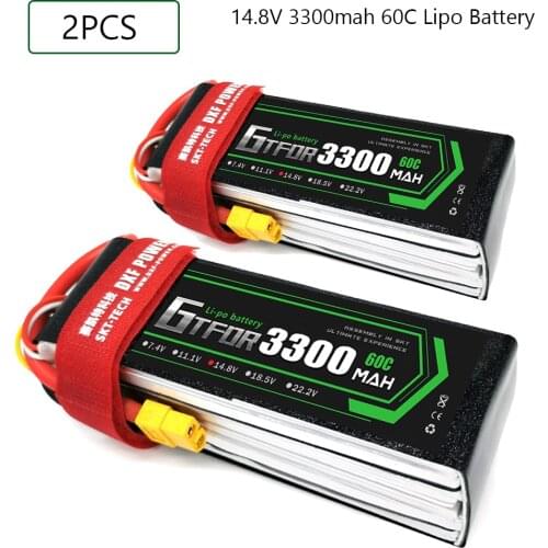 GTFDR 3300mAh 14.8V 60C-120C Lipo battery 6S XT60/DEANS/XT90/EC5 For AKKU Drone FPV Truck four axi Helicopter RC Car Airplane