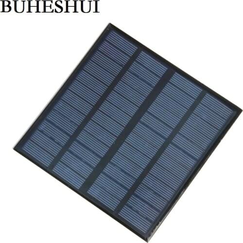 BUHESHUI 12V 3W Solar Panel Mini Solar Cell Module DIY Panel Solar Power 9V Battery Charger 145*145*3MM 5pcs/lot FreeShipping