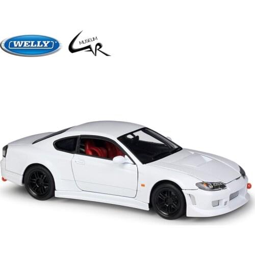 WELLY 1:24 Model Car Simulation Alloy Metal Toy Car Childrens Toy Gift Collection Model Toy Gifts Nissan Silvia S-15