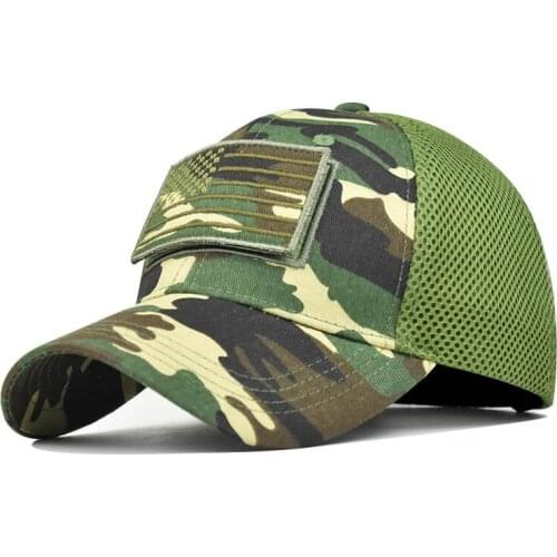 Nieuwe Mannen Usa Vlag Camouflage Baseball Cap Leger Borduurwerk Katoen Tactische Snapback Vader Hoed Mannelijke Zomer Sport