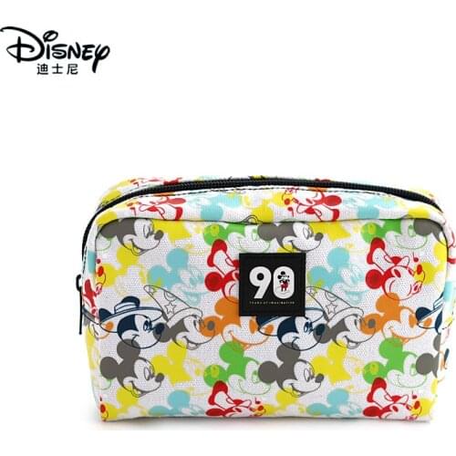 Disney authentic Mickey mouse 90 anniversary fashion creative multi-function ladies storage bag cosmetic bag