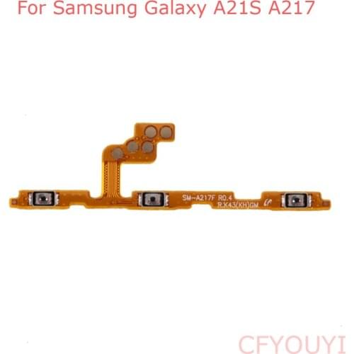 Original Power On/Off and Volume Buttons Flex Cable Replacement Part For Samsung Galaxy A21S A217