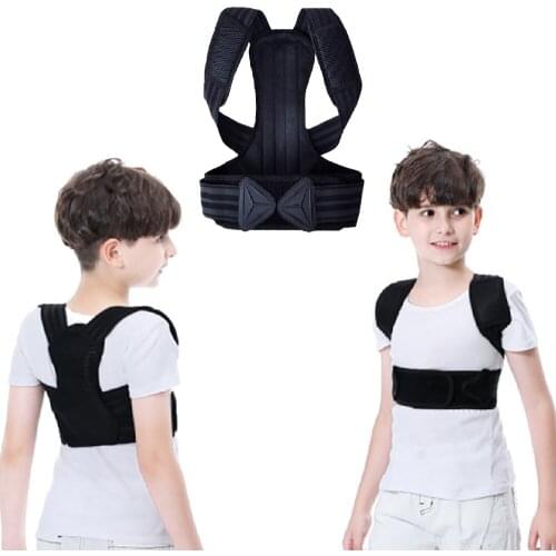 Adjustable Back Posture Corrector Breathable Back Fracture Support Brace Belt Spine Waist Strap Corset Postural Trainer