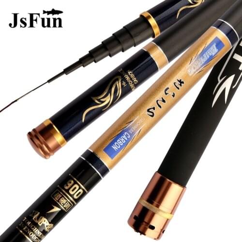 Superlong Telescopic Fishing Rod 8m 9m 10m 11m 12m 13m 14m 15m High Carbon Ultra Hard Stream Fishing Rod Fishing Tackle YG55