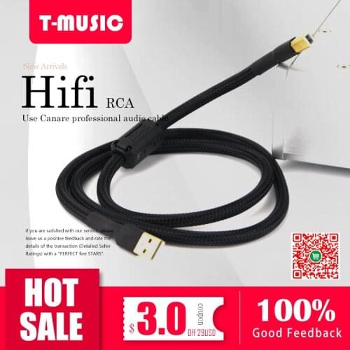 1PCS Type A-B HiFi USB Cable For DAC AMP , 0.5M / 1M / 2M